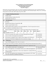 Form OP-1 (TCEQ-10002) Site Information Summary - Texas, Page 12