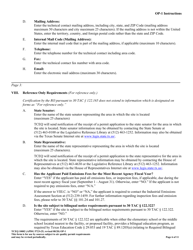Form OP-1 (TCEQ-10002) Site Information Summary - Texas, Page 6