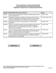 Form TCEQ-20169D Air Quality Standard Permit for Concrete Batch Plants With Enhanced Controls Registration Checklist - Texas, Page 4