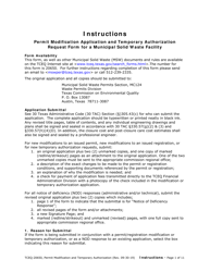 Form TCEQ-20650 Permit/Registration Modification and Temporary Authorization Application Form for an Msw Facility - Texas, Page 9