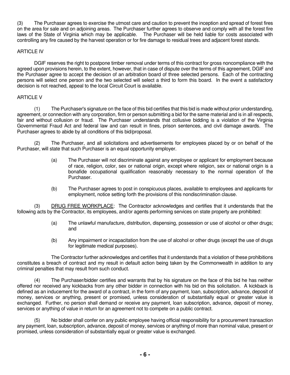 Turkeycock Wildlife Management Area Notice of Timber Sale - Virginia, Page 6