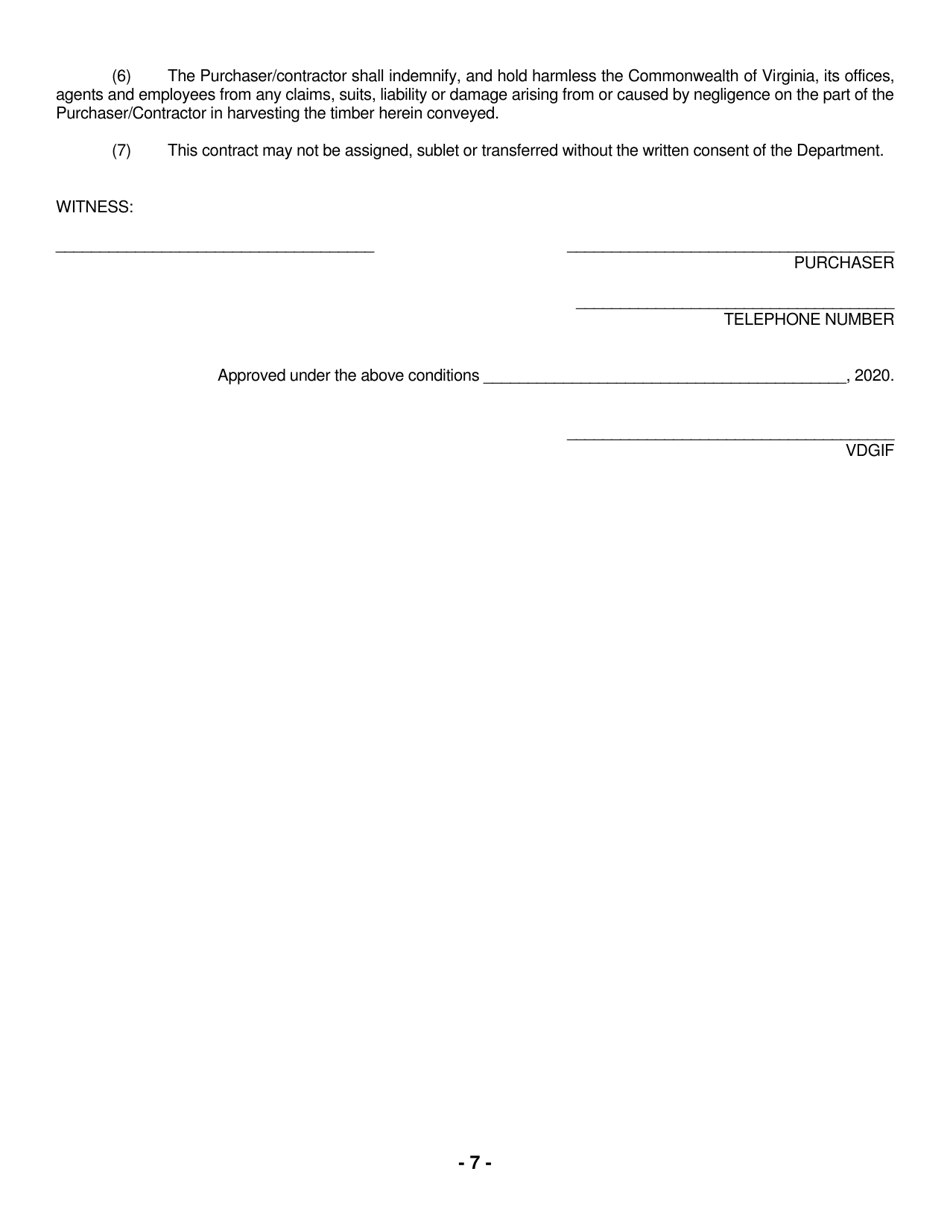 Turkeycock Wildlife Management Area Notice of Timber Sale - Virginia, Page 7