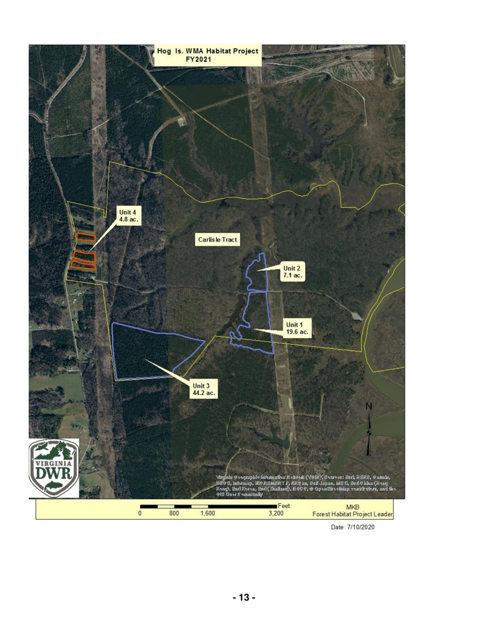 Hog Island Wildlife Management Area Notice of Timber Sale - Virginia, Page 13