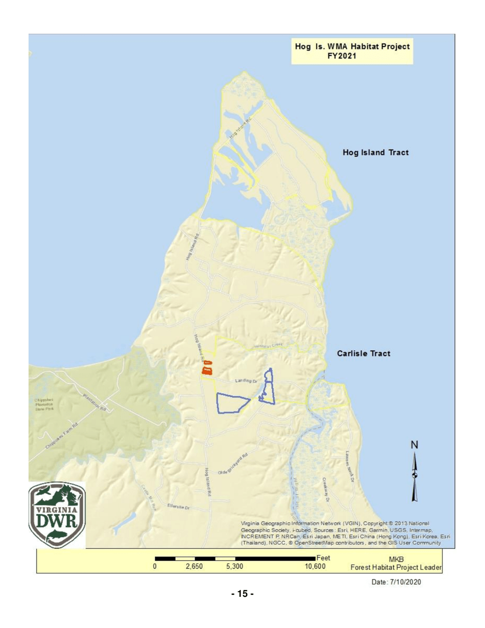 Hog Island Wildlife Management Area Notice of Timber Sale - Virginia, Page 15