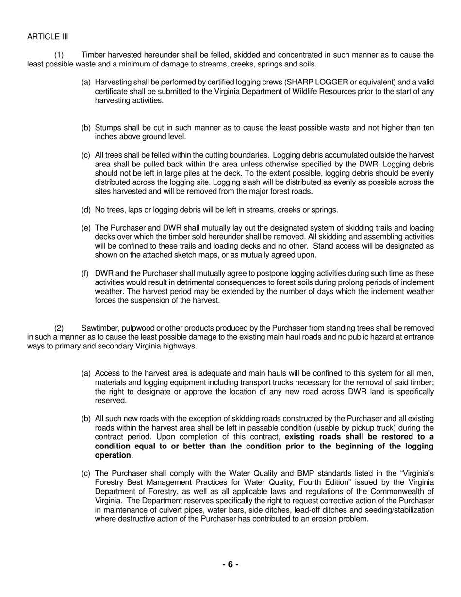 Hog Island Wildlife Management Area Notice of Timber Sale - Virginia, Page 6