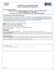Fund Business Application and Certification - Virginia, Page 3