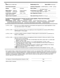 Form 032-03-729B-16-ENG Temporary Assistance for Needy Families Program (TANF) Application to Add New Assistance Members - Virginia, Page 2