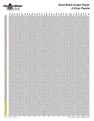 Document preview: Seed Bead Graph Paper Template - 2drop Peyote