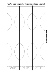 Document preview: Blank Plopplop Paper Ornament Template