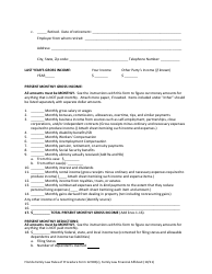 Family Law Financial Affidavit Form - Florida, Page 4