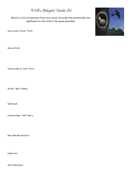 Document preview: To Kill a Mockingbird Describing Characters Worksheet