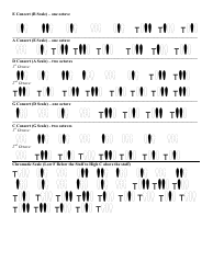 French Horn Scale Fingerings Chart, Page 2