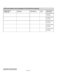 DCYF Form 15-025 Early Supports for Infants and Toddlers Covid-19 Ifsp Review Form - Washington, Page 3