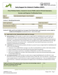 DCYF Form 15-059 Prior Written Notice, Consent to Access Public and/or Private Insurance, Income and Expense Verification Form - Washington