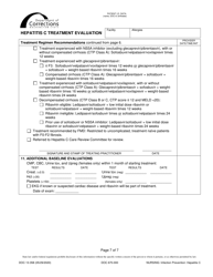 Form DOC13-358 Hepatitis C Treatment Evaluation - Washington, Page 7