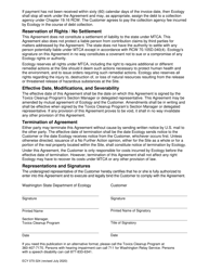 Form ECY070-324 Voluntary Cleanup Program Agreement - Washington, Page 2