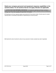 Form ECY070-216 Primary Response Contractor (Prc) Application - Washington, Page 3