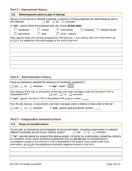 Form ECY020-74 Voluntary Cleanup Program Application Form - Washington, Page 13