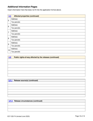 Form ECY020-74 Voluntary Cleanup Program Application Form - Washington, Page 16