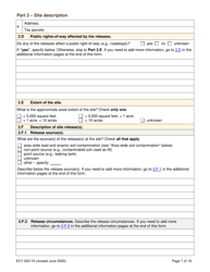 Form ECY020-74 Voluntary Cleanup Program Application Form - Washington, Page 7