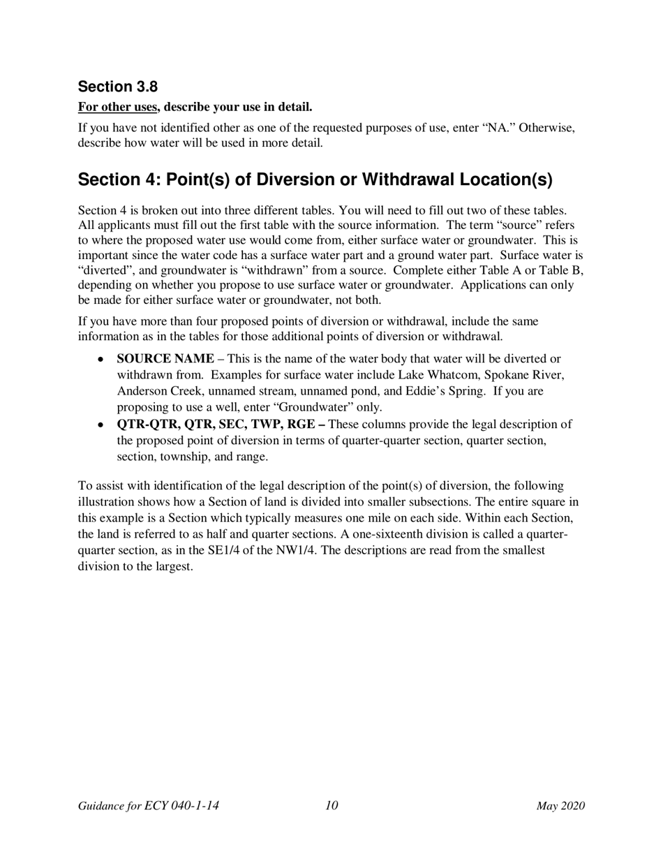 Instructions for Form ECY040-1-14 Application for a New Water Right Permit - Washington, Page 15