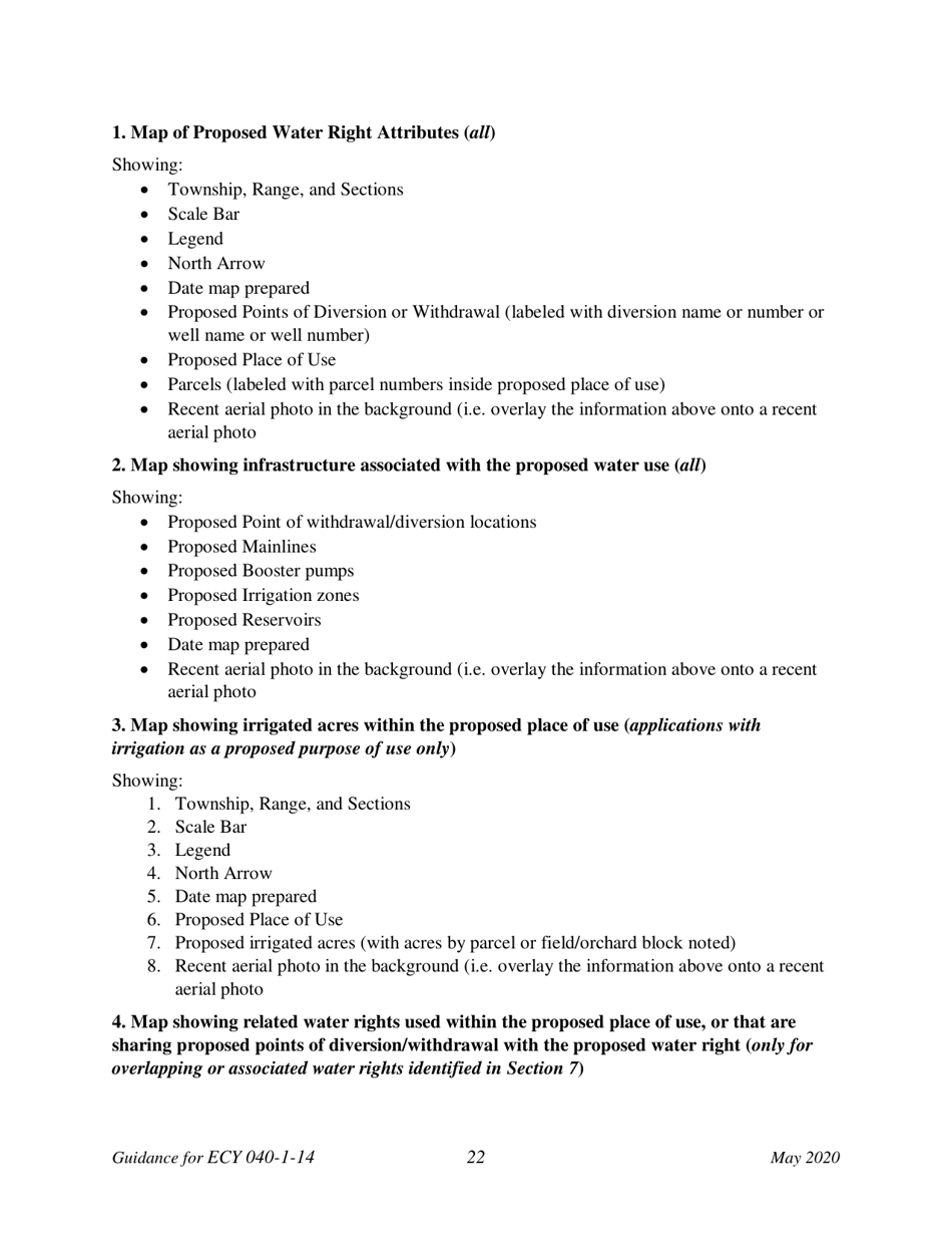 Instructions for Form ECY040-1-14 Application for a New Water Right Permit - Washington, Page 27