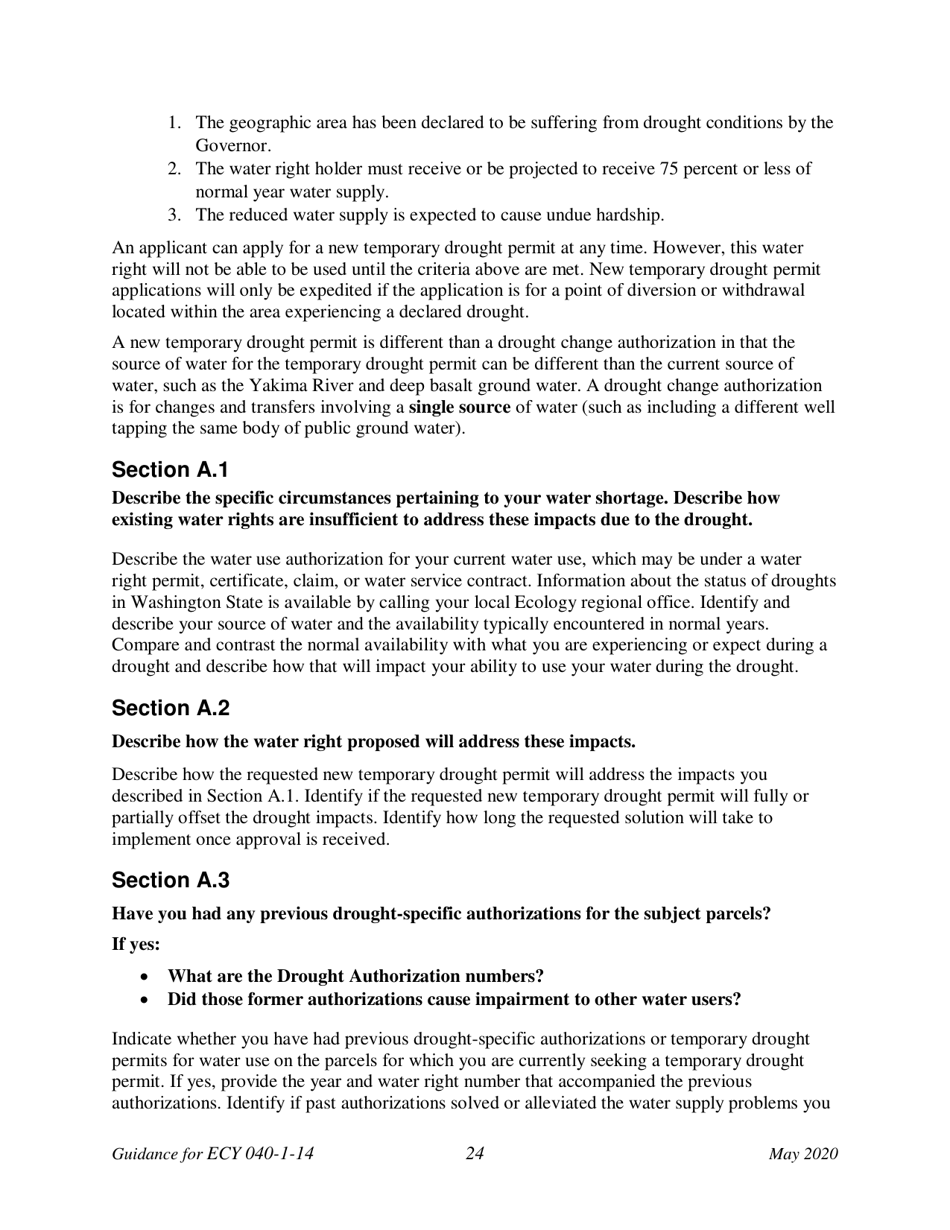 Instructions for Form ECY040-1-14 Application for a New Water Right Permit - Washington, Page 29