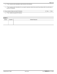 IRS Form 14234-A Compliance Assurance Process (CAP) Research Credit Questionnaire (Crcq), Page 4