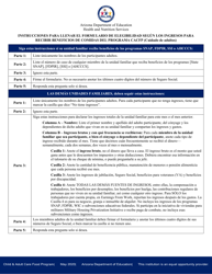 Document preview: Instrucciones para Formulario De Elegibilidad Segun Los Ingresos Para Recibir Beneficios De Comidas Del Programa CACFP (Cuidado De Adultos) - Arizona (Spanish)