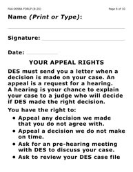 Form FAA-0098A-LP Hearing Request (Large Print) - Arizona, Page 6