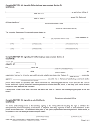 Form AD899A Statement of Understanding - Mother or a Presumed Father of an Indian Child Who Is Detained, a Juvenile Court Dependent in out-Of-Home Care, or the Ward of a Legal Guardian - California, Page 6