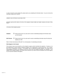 Form AD904 Consent for Contact - California, Page 2