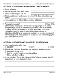 Form ADSA1L Assistance Dog Special Allowance (Adsa) Program Application for Benefits - California, Page 3