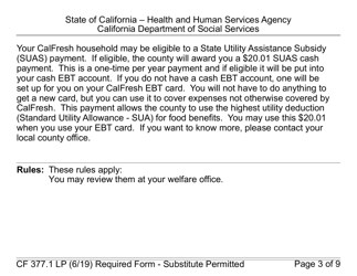 Form CF377.1LP Notice of Approval for CalFresh Benefits - California, Page 3
