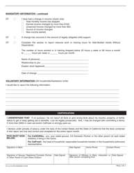 Form AR3 Mid-year Status Report for Calworks and Calfresh - California, Page 2