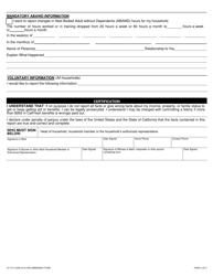 Form CF377.5 SAR CalFresh Mid-certification Period Status Report - California, Page 2