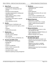 Form CW2200 Request for Verification - California, Page 3