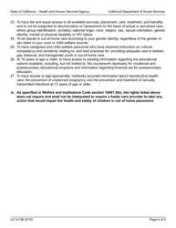 Form LIC613B Personal Rights Children&#039;s Residential Facilities - California, Page 4