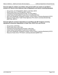 Form LIC613B Personal Rights Children&#039;s Residential Facilities - California, Page 5