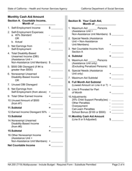 Form NA200 Notice of Action - Multipurpose - Include Budget - California, Page 2