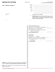 Form NA213 Deny - Financial Eligibility - California