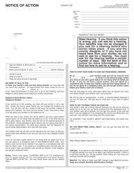 Form NA840 Notice of Action - Welfare to Work Plan - California