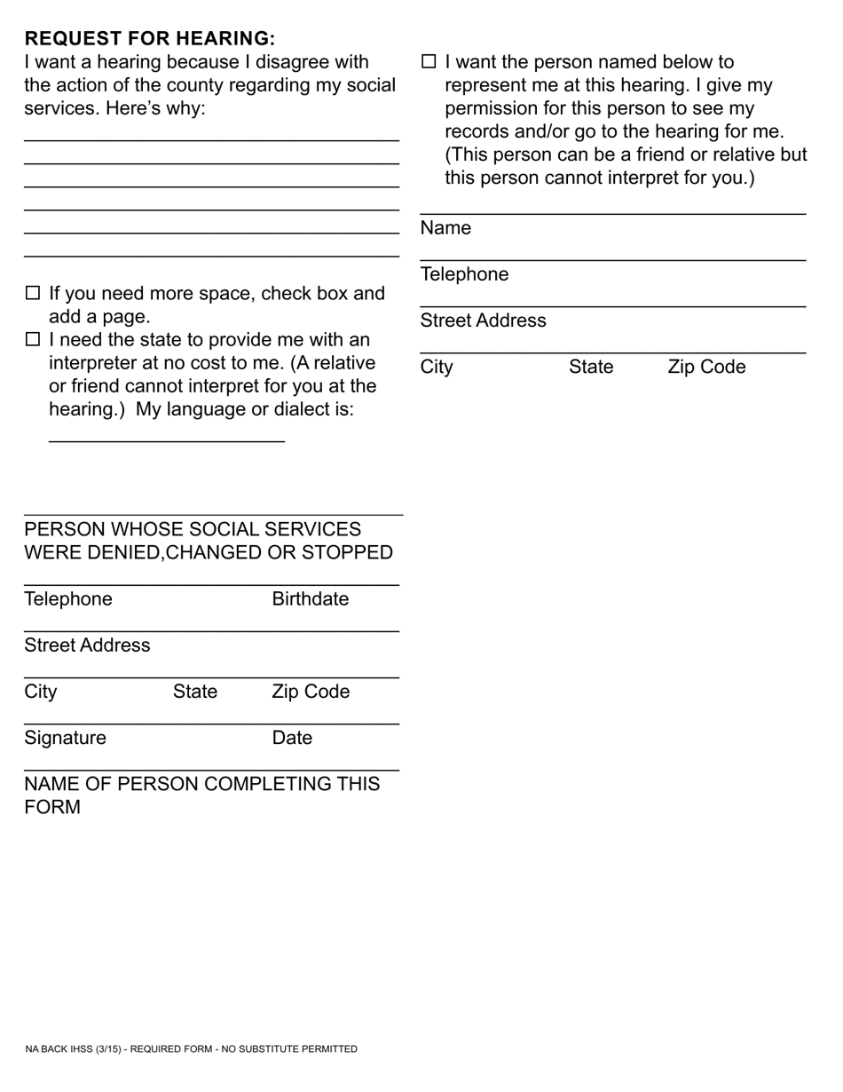 Form NA1282 Notice of Action in-Home Supportive Services (Ihss) Overpayment - Advance Pay - California, Page 4