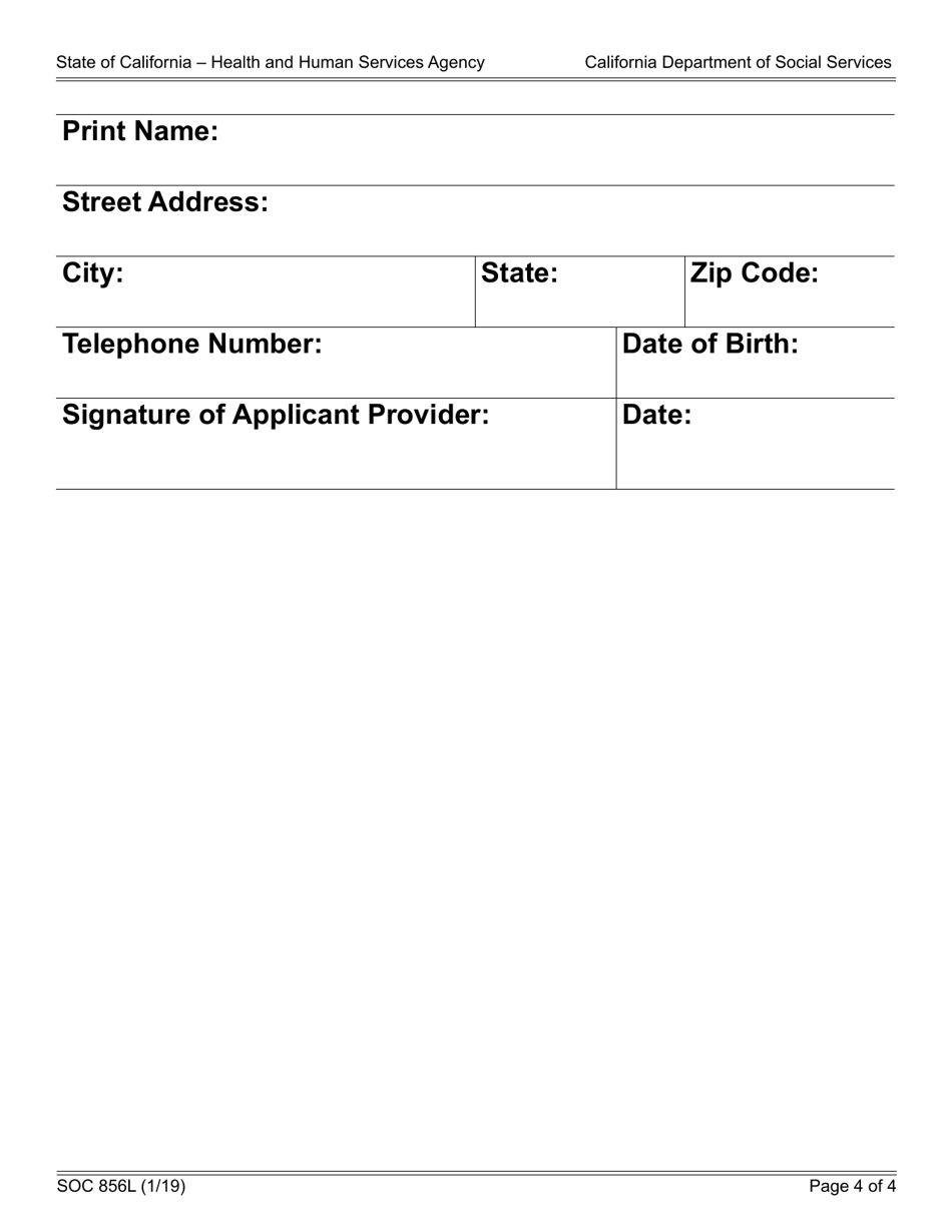 Form SOC856L Appeal Request - California, Page 4