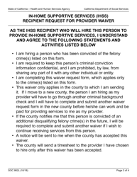 Form SOC862L In-home Supportive Services Program Recipient Request for Provider Waiver - California, Page 3
