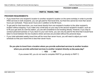 Form SOC2255 In-home Supportive Services (Ihss) Program Provider Workweek &amp; Travel Time Agreement - California, Page 4