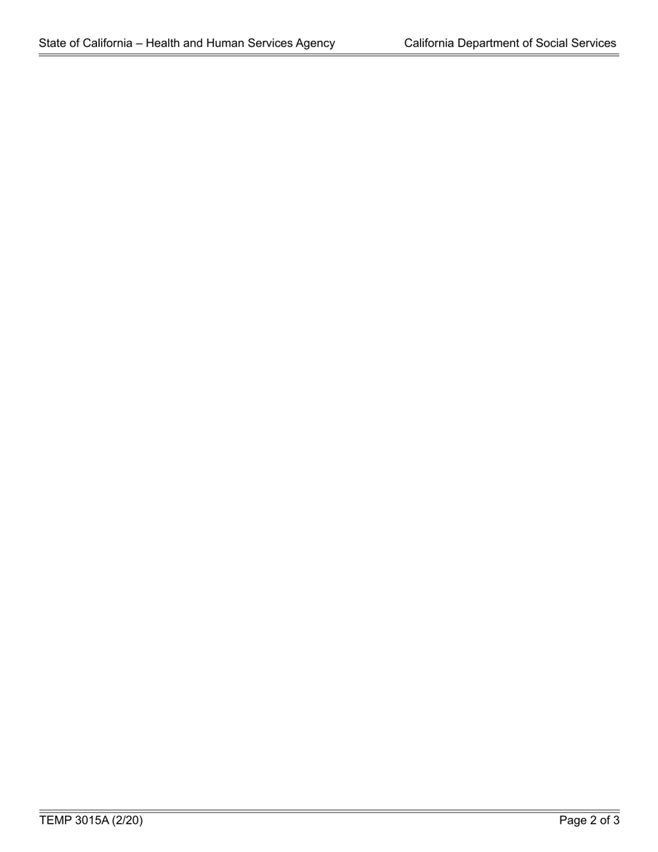 Form TEMP3015A Franchise Tax Board (Ftb) Annual Pre-offset Notice - California, Page 2