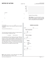 Document preview: Form TEMP NA1228 Notice of Action - California