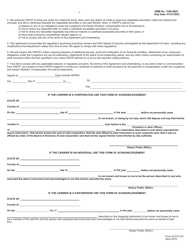 Form LS-275(IC) Agreement and Undertaking (Insurance Carrier), Page 2