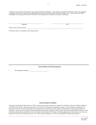 Form LS-276 Application for Security Deposit Determination, Page 2